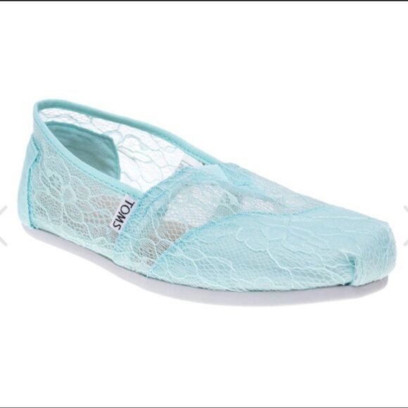 ~Toms Classic Mint Lace Shoes NEW - Picture 1 of 8